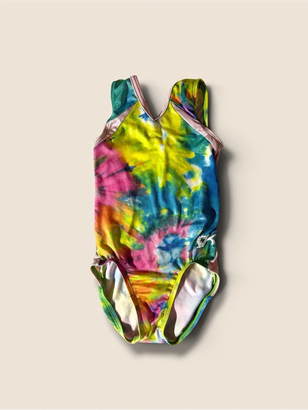 GK Kids Tie-Dye One-Piece Swimsuit - Yellow, Blue, Pink, Green